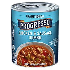 Progresso Traditional Chicken & Sausage Gumbo Soup, 19 oz