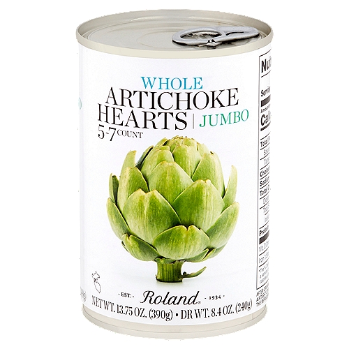 Roland Jumbo Whole Artichoke Hearts, 13.75 oz