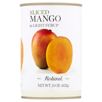 Roland Sliced Mango in Light Syrup, 15 oz