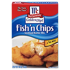 McCormick Golden Dipt Fish 'n Chips Seafood Batter Mix, 10 Ounce