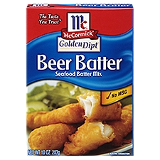 McCormick Golden Dipt Beer Batter Seafood Batter Mix, 10 oz, 10 Ounce
