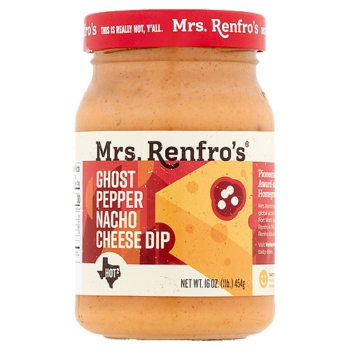 Mrs. Renfro's Hot2 Ghost Pepper Nacho Cheese Dip, 16 oz