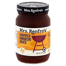 Mrs. Renfro's Med Hot Chipotle, Barbeque Sauce, 16 Fluid ounce