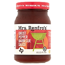 Mrs. Renfro's Hot2 Ghost Pepper Barbecue Sauce, 16 oz, 16 Fluid ounce