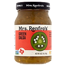 Mrs. Renfro's Hot Green, Salsa, 16 Ounce