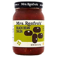 Mrs. Renfro's Salsa - Black Bean Medium, 16 Ounce
