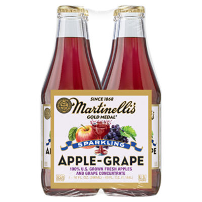 Martinelli's Sparkling Apple Grape, 10 oz. 4pk.