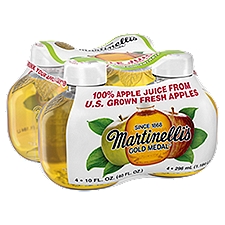 Martinelli's Gold Medal Apple Juice, 10 fl oz, 4 count