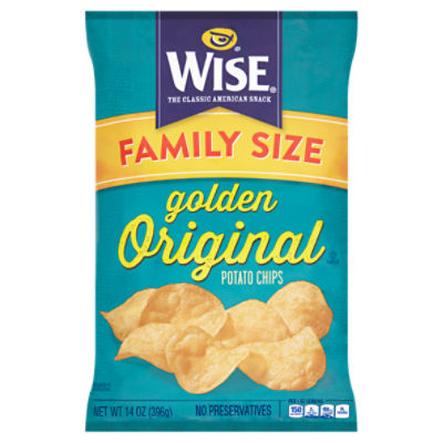 Wise Golden Original Potato Chips Family Size, 14 oz