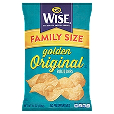 Wise Golden Original Potato Chips Family Size, 14 oz