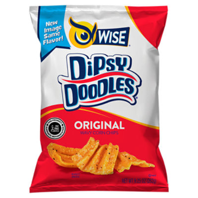 Wise Dipsy Doodles Original Wavy Corn Chips, 9.25 oz, 10 Ounce