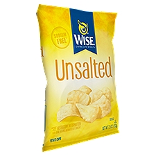 Wise Unsalted, Potato Chips, 7.5 Ounce