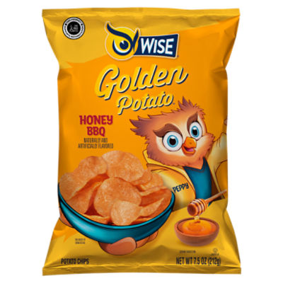 Wise Honey BBQ Flavored Potato Chips, 7.5 oz