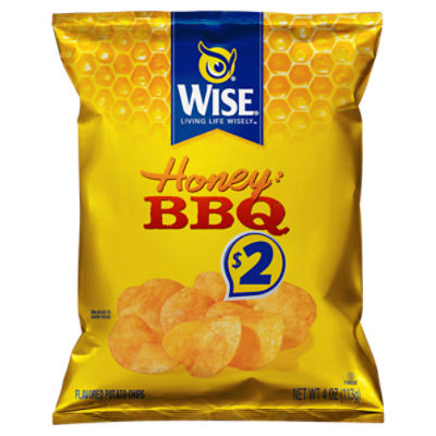 Wise Honey Bbq Flavored Potato Chips 4 Oz 6055