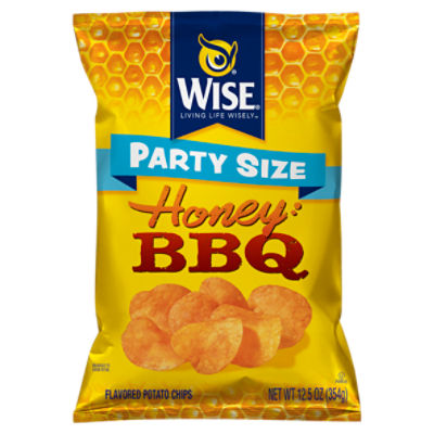 Wise Honey BBQ Flavored Potato Chips Party Size, 12.5 oz ShopRite