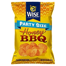 Wise Honey BBQ Flavored Potato Chips Party Size, 12.5 oz