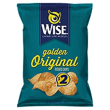Wise Golden Original Potato Chips 3.25 oz, 3.25 Ounce
