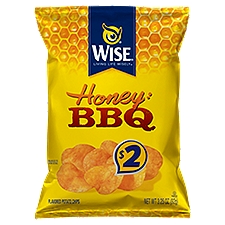 Wise Honey BBQ Flavored Potato Chips, 3.25 oz, 3.25 Ounce