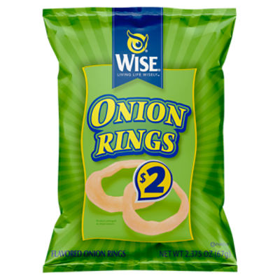 Wise Flavored Onion Rings, 2.375 oz
