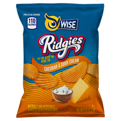 Cheddar & Sour Cream Ridgie Potato Chip 0.75oz