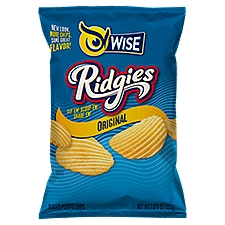 Wise Ridgies Original Ridged Potato Chips, 7.875 oz, 7.88 Ounce
