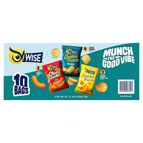 Wise Potato Chips Variety Pack, 7.5 oz, 10 count
