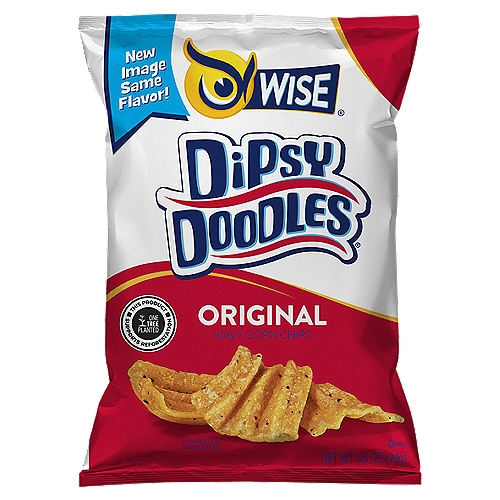 Wise Dipsy Doodles Original Wavy Corn Chips, 3.5 oz