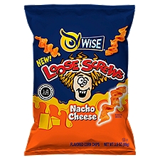 Wise Loose Screws Nacho Cheese Flavored Corn Chips, 3.5 oz, 3.5 Ounce