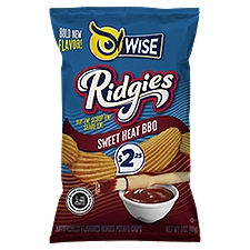 Wise Ridgies Sweet Heat BBQ Ridged Potato Chips, 3 oz, 3 Ounce