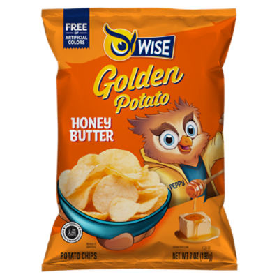 Wise Golden Potato Honey Butter Potato Chips, 7 oz