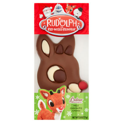 Palmer Rudolph the Red-Nosed Reindeer Milk Chocolate Flavored Candy, 2.5 oz