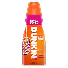 Dunkin' Extra Extra, Coffee Creamer, 32 Fluid ounce