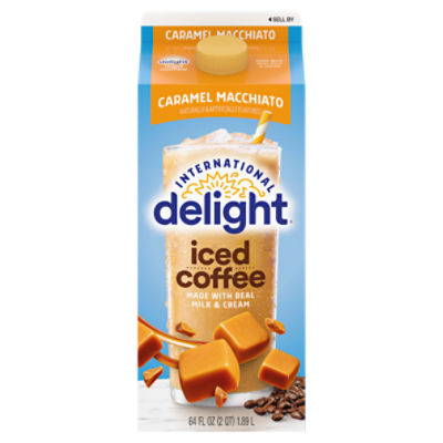 International Delight Iced Coffee, Caramel Macchiato, 64 FL ounce Carton, 64 Fluid ounce