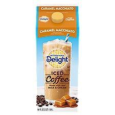 International Delight Caramel Macchiato Iced Coffee Coffeehouse Drink, 64 Fluid ounce