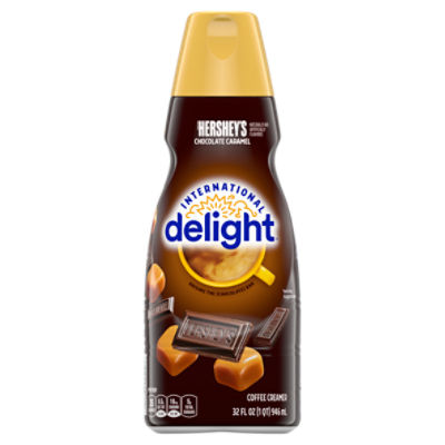 International Delight Coffee Creamer, HERSHEY'S Chocolate Caramel, 32 FL ounce Bottle, 32 Fluid ounce