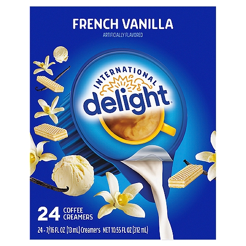 International Delight French Vanilla Coffee Creamer Singles, 24 Count