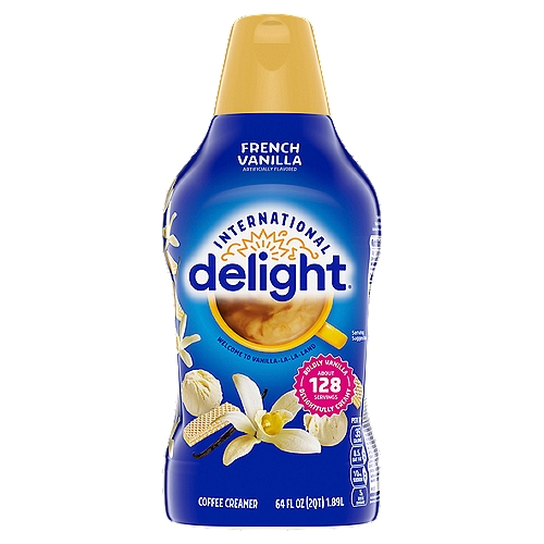 International Delight French Vanilla Coffee Creamer, 64 fl oz
Infuse your morning coffee with the sweet taste of French vanilla. A splash of International Delight French Vanilla Coffee Creamer turns your cup of coffee into a cause for celebration. This creamer is both gluten- and lactose-free. It makes the perfect addition to any office or home. Surprise your coworkers or family with a bottle, and watch the room light up with delight.
For over thirty years, International Delight has been making the world a tastier place, one cup of coffee at a time. Our coffee creamers come in over twenty different delicious flavors, including fat- and sugar-free varieties, and we now offer a wide selection of iced coffees, as well. We believe that there's an art to concocting the perfect cup of coffee, and we want every sip you take to be a masterpiece of flavor. Welcome to Creamer Nation.