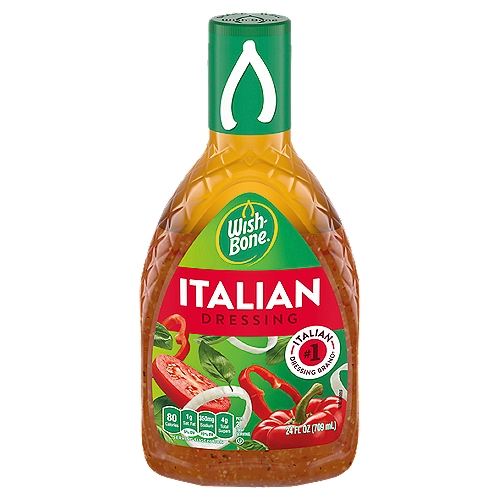 Wish-Bone Italian Dressing, 24 fl oz
This is the recipe that started it all. Our signature Italian dressing from an old-world family recipe is made with a unique blend of herbs and spices.