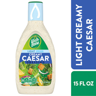Wish-Bone Light Creamy Caesar Dressing, 15 fl oz, 15 Fluid ounce