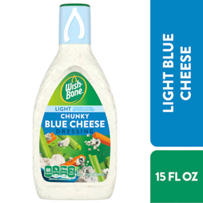 Wish-Bone Light Chunky Blue Cheese Dressing, 15 fl oz, 15 Fluid ounce