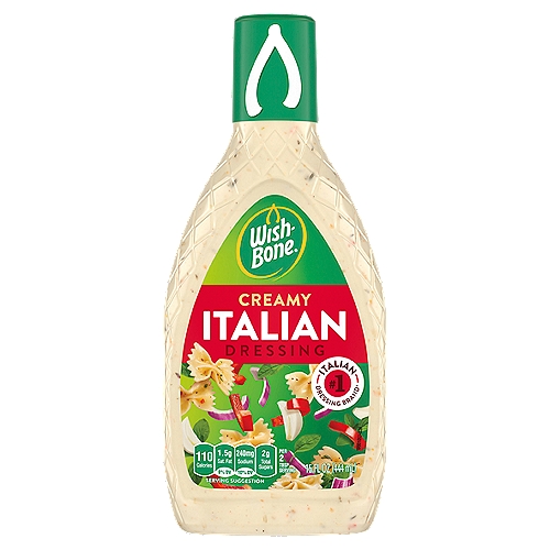 Wish-Bone Creamy Italian Dressing, 15 fl oz
We took our signature Italian recipe and blended it with buttermilk to make this flavor-packed & creamy alternative. Try it on a salad of any kind.