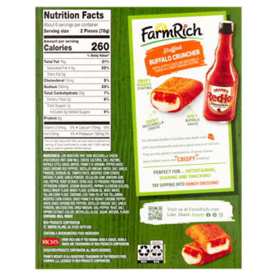 FarmRich Stuffed Buffalo Cruncher, 18 oz