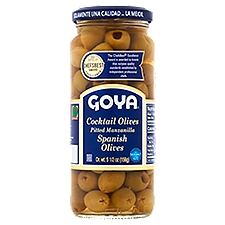 Goya Pitted Manzanilla Cocktail Olives Spanish Olives, 5 1/2 oz