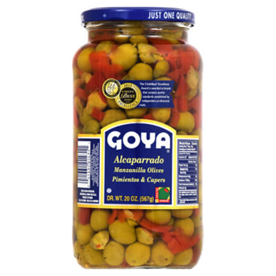 Goya Pimientos & Capers Manzanilla Olives, 20 oz