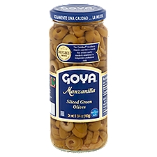 Goya Manzanilla Sliced Green Olives, 5 3/4 oz