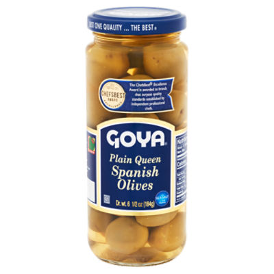 Goya Plain Queen Spanish Olives, 6 1/2 oz
