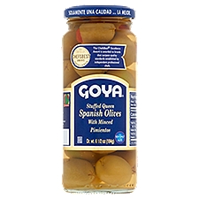 Goya Stuffed Queen Spanish Olives with Minced Pimientos, 6 1/2 oz