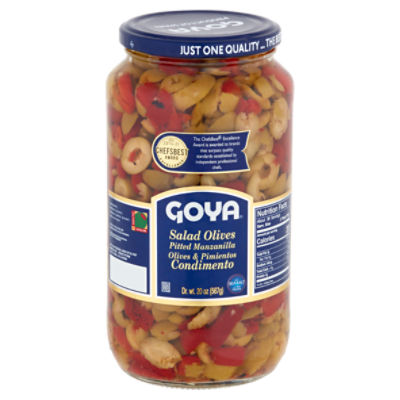 Goya Pitted Manzanilla Salad Olives, 20 oz