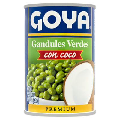 Goya Premium Green Pigeon Peas with Coconut, 15.5 oz