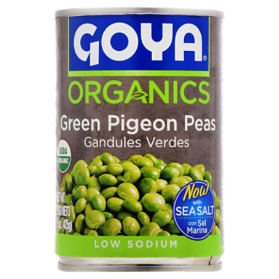 Goya Organics Green Pigeon Peas, 15 oz